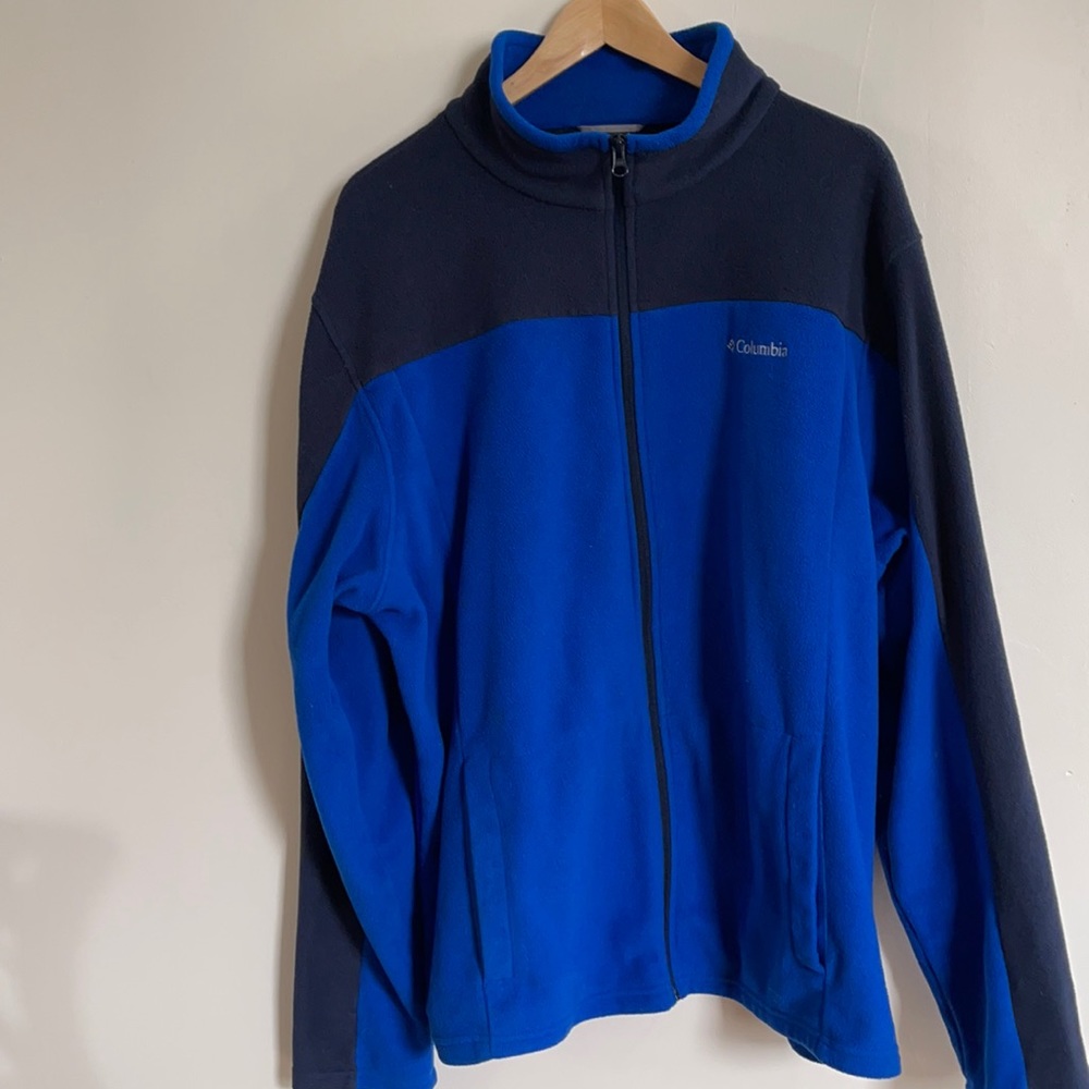 Colombia Blue Zipper Fleece XL
